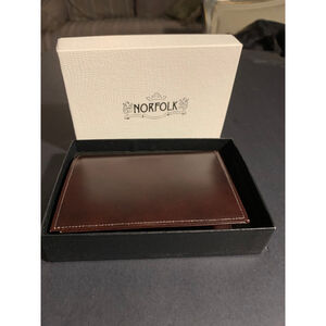 Men's Norfolk Brown Genuine Hide Wallet One Size